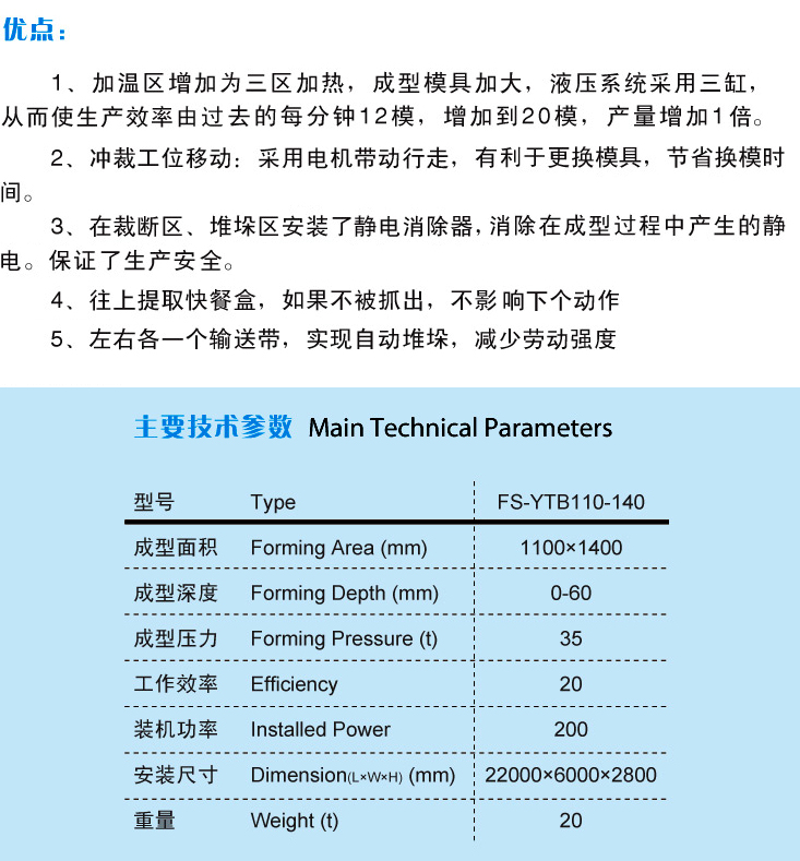 機械手快餐盒成型機廠(chǎng)家